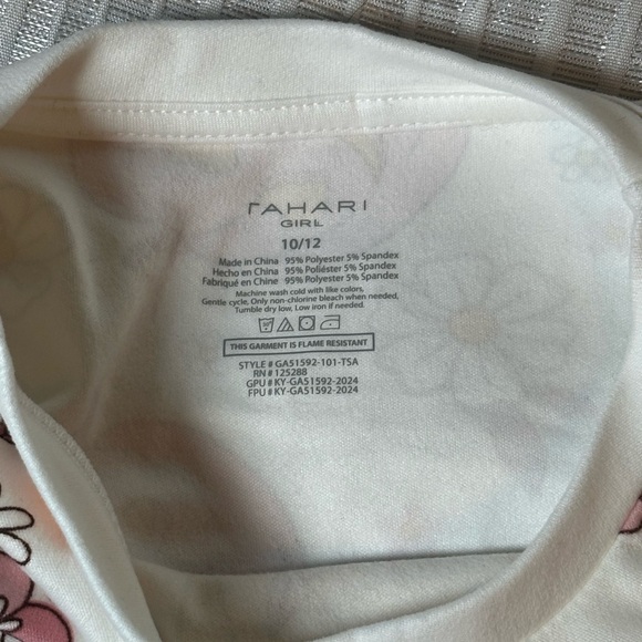 Charming Pumpkin and Floral Girls sleepwear, Size 10/12 NWT - Picture 5 of 8